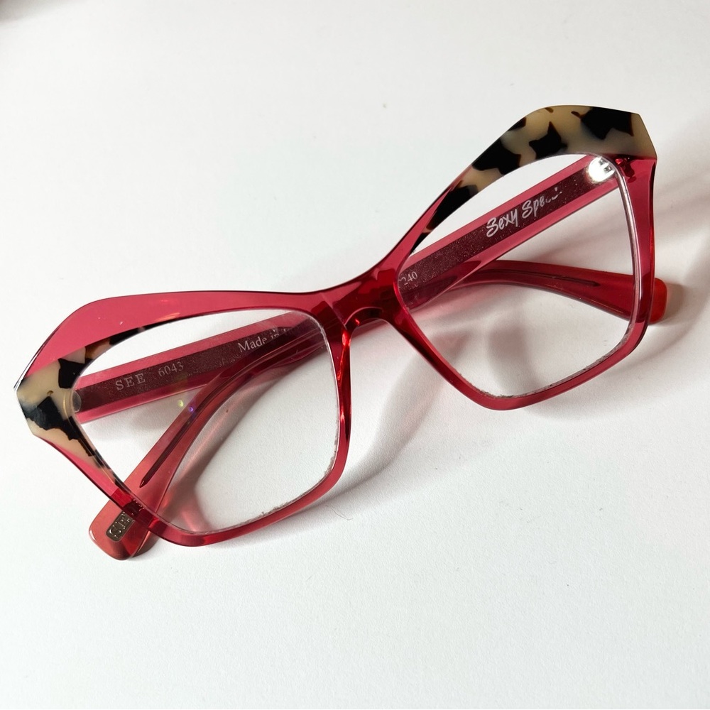 SEE Eyewear Sexy Pink Oreo Frame handcrafted in Italy